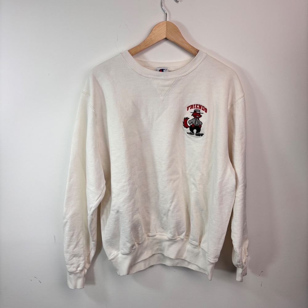 Vintage Wisconsin Badgers Bucky Champion Collegiate Crewneck Sweatshirt Large 90